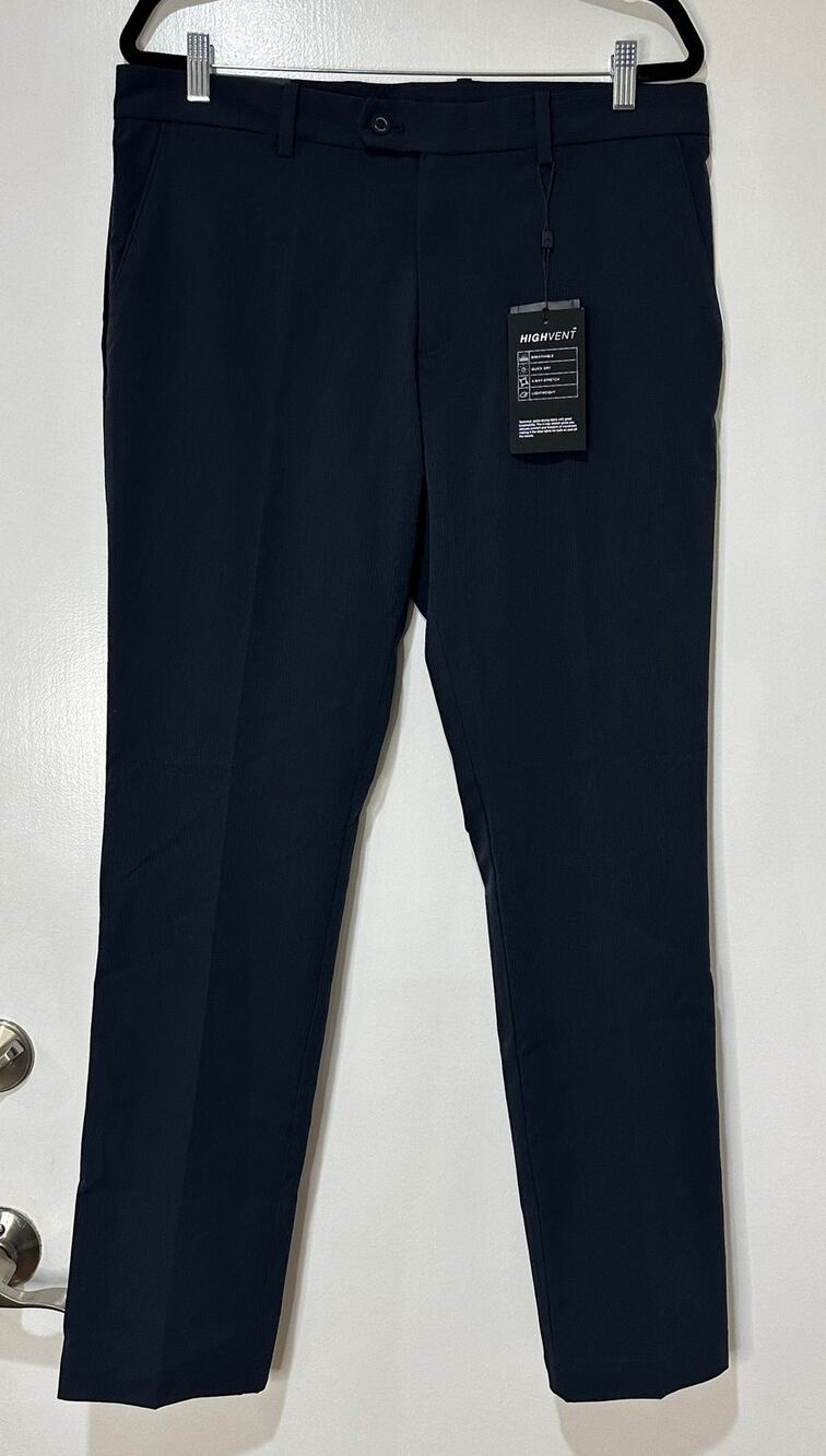J. Lindeberg Vent Golf Pants Moroccan Blue Size 34x32 NWT Lightweight Quick Dry